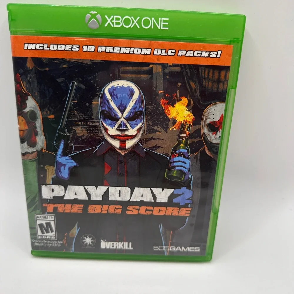 Payday 2 The Big Score Xbox One Video Game 10 Premium DLC Packs 505 Games VG+